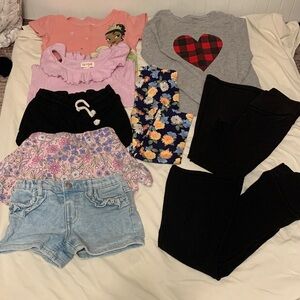 9 Piece Girls Size 4T and 5T Bundle Assorted Brands